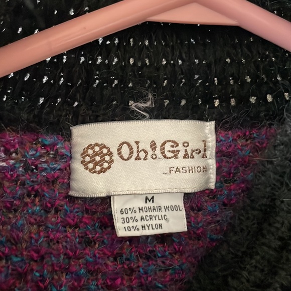 GORGEOUS VINTAGE  mohair cardigan 1990s 1980s - Picture 3 of 7